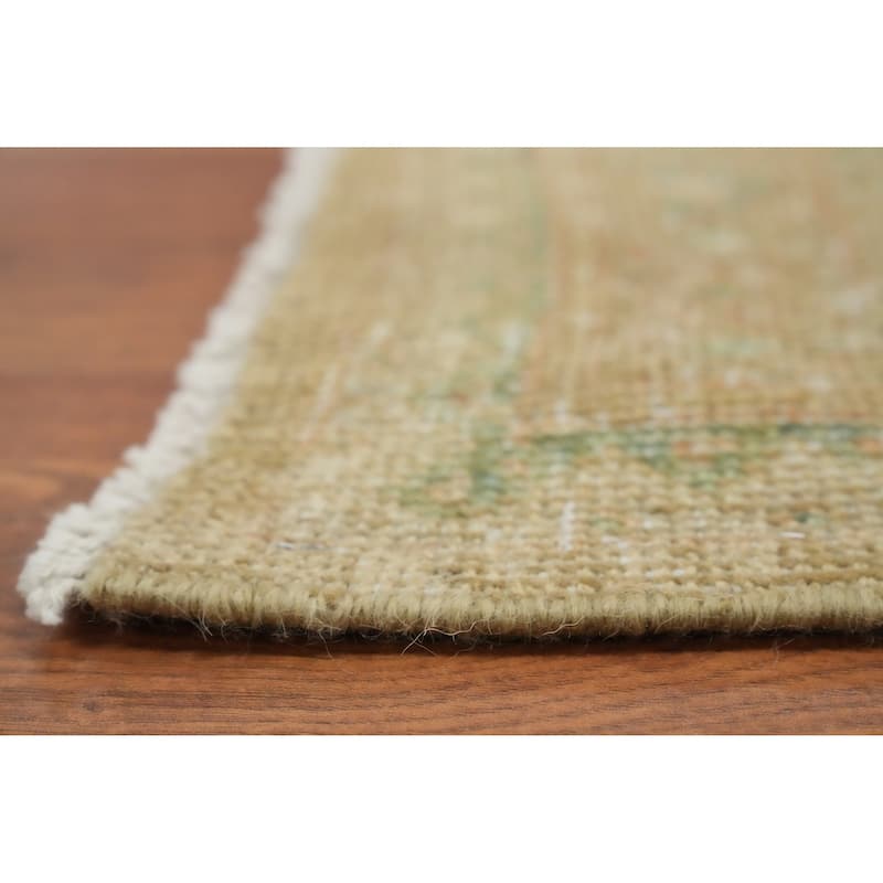 Hand Knotted Oriental 100% Wool Carpet Traditional All-Over Oranges & Rust Tabriz Area Rug - 12' 9'' X 9' 9''