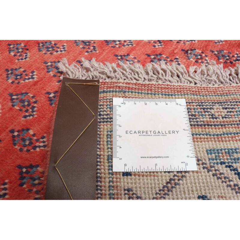 ECARPETGALLERY Hand-knotted Andelz Red Wool Rug - 3'4 x 9'5