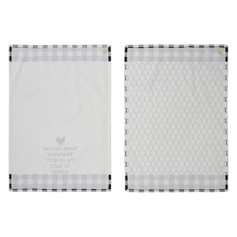 Down Home Whatever I'm Cookin Tea Towel Set of 2 19x28