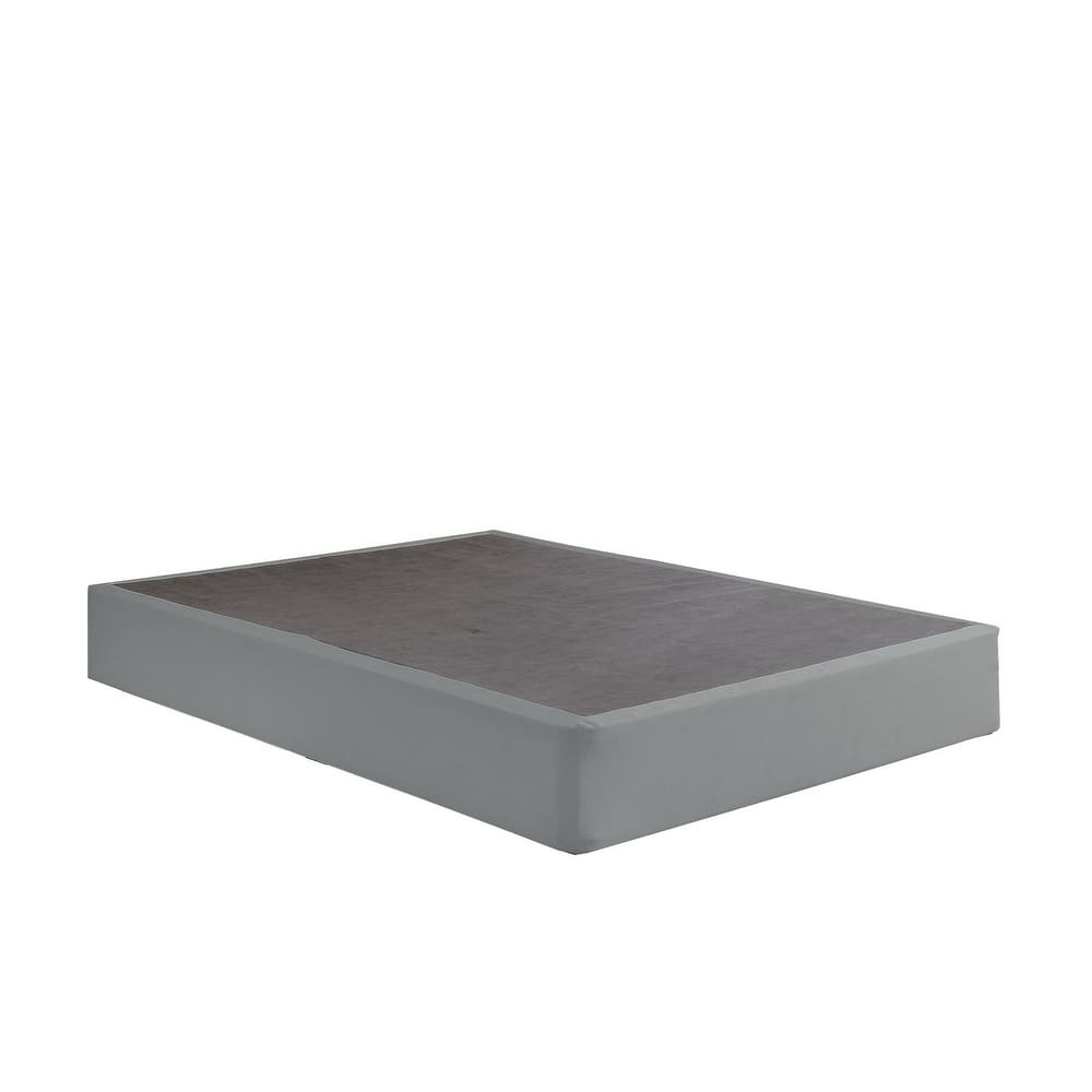 Dio 9 Inch Twin Folding Mattress Foundation Base, Polyester, Metal Frame