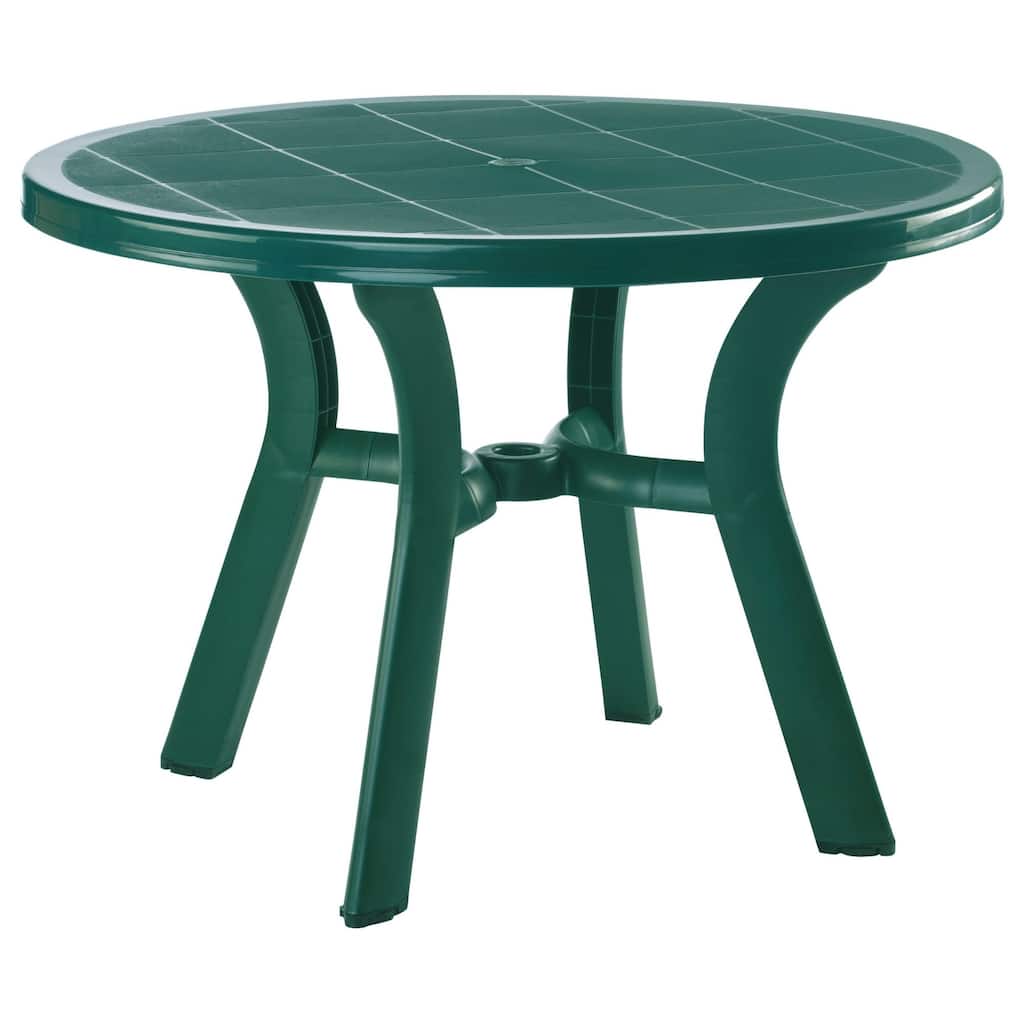 42" Green Round Outdoor Patio Dining Table