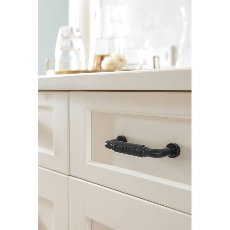 Amerock BP37681 Collet 3" Center to Center Knurled Handle Cabinet Pull