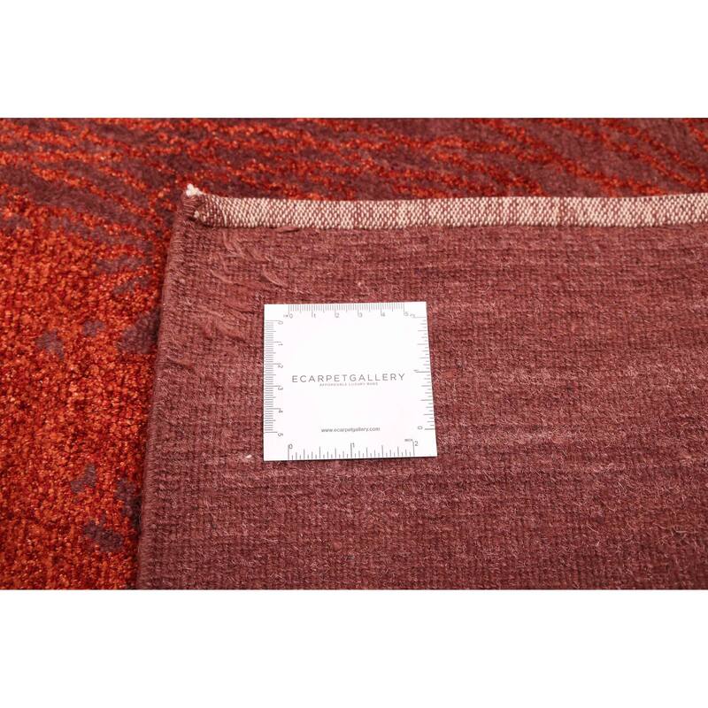 ECARPETGALLERY Hand-knotted Opulence Dark Brown Silk, Wool Rug - 8'1 x 9'9