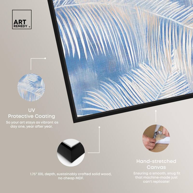 Sky Palm Silhouettes Canvas by Art Remedy