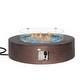 preview thumbnail 22 of 83, COSIEST 42'' Outdoor Round Propane Fire Pit w Wind Guard and Fire Glass