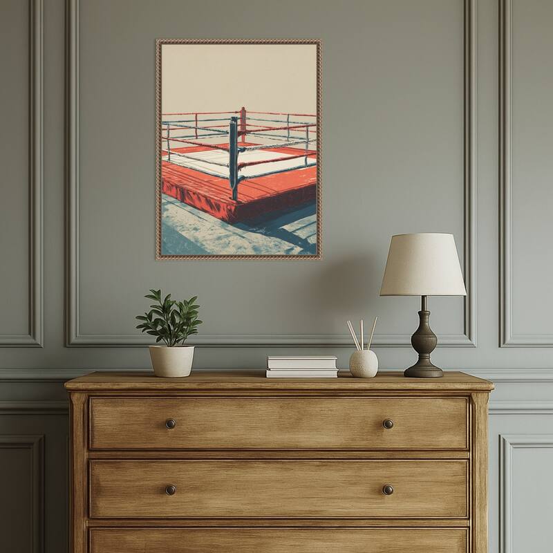 Boxing Ring by Andreas Magnusson (18 x 24 in.), Framed Canvas Wall Art Print