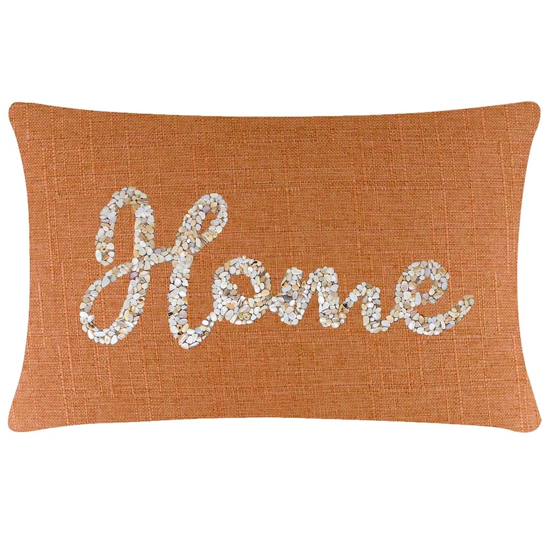 Sparkles Home Shell Home Pillow - 14x20 - Orange