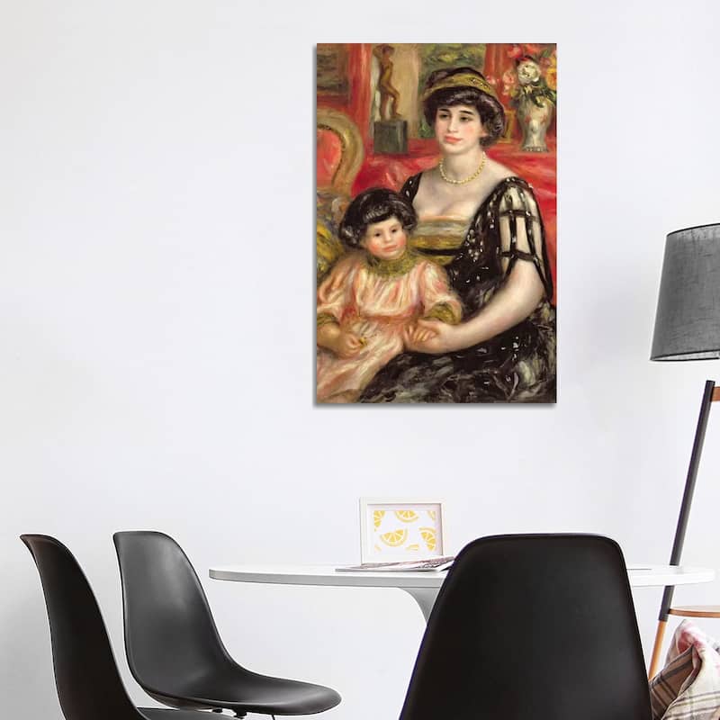 iCanvas "Madame Josse Bernheim-Jeune and her Son Henry, 1910" by Pierre-Auguste Renoir Canvas Print - 40x26x1.5