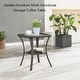 preview thumbnail 5 of 82, Gymojoy 3-Piece Rattan Wicker Rocking Swivel Chair Set with Table