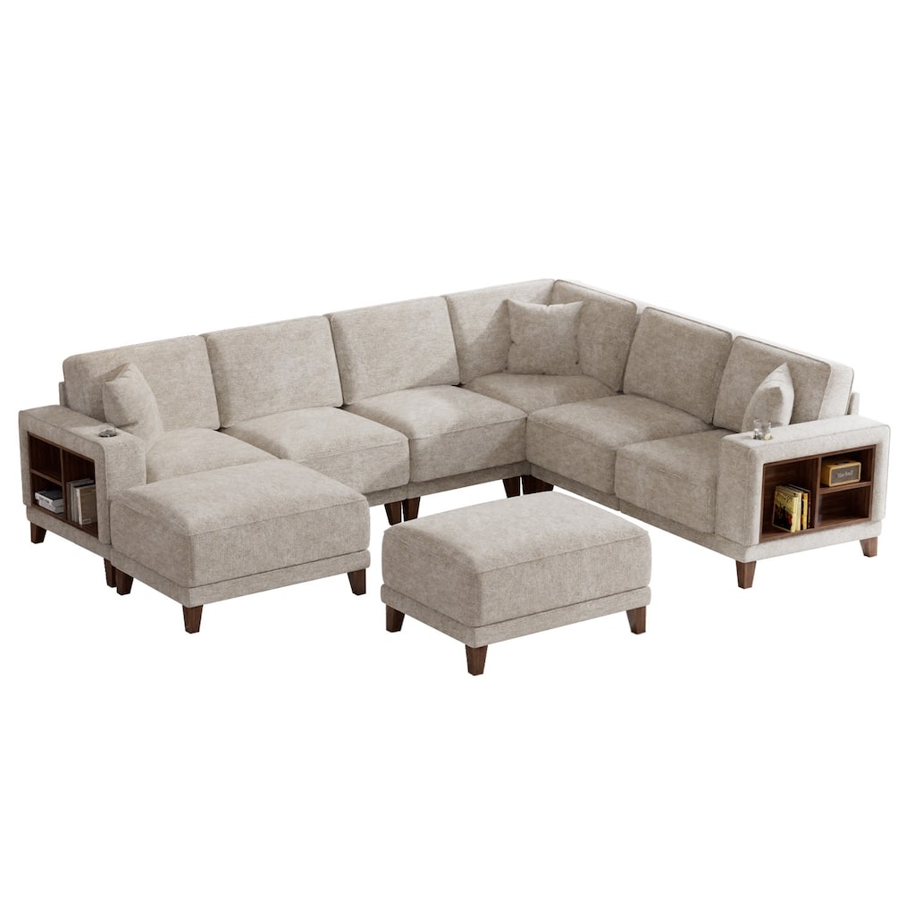 8PCS Modular Flexible Combination Storage Sectional