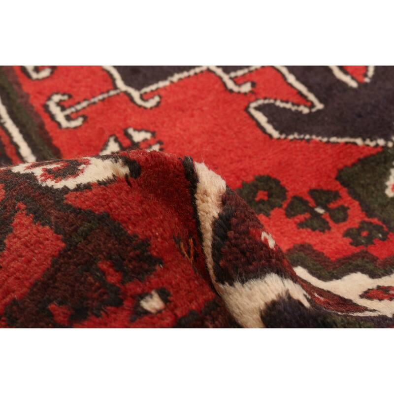 ECARPETGALLERY Hand-knotted Andelz Red Wool Rug - 3'5 x 4'11