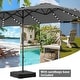 preview thumbnail 64 of 62, 15ft Patio Umbrella Outdoor Market Umbrella with Base and LED Lights