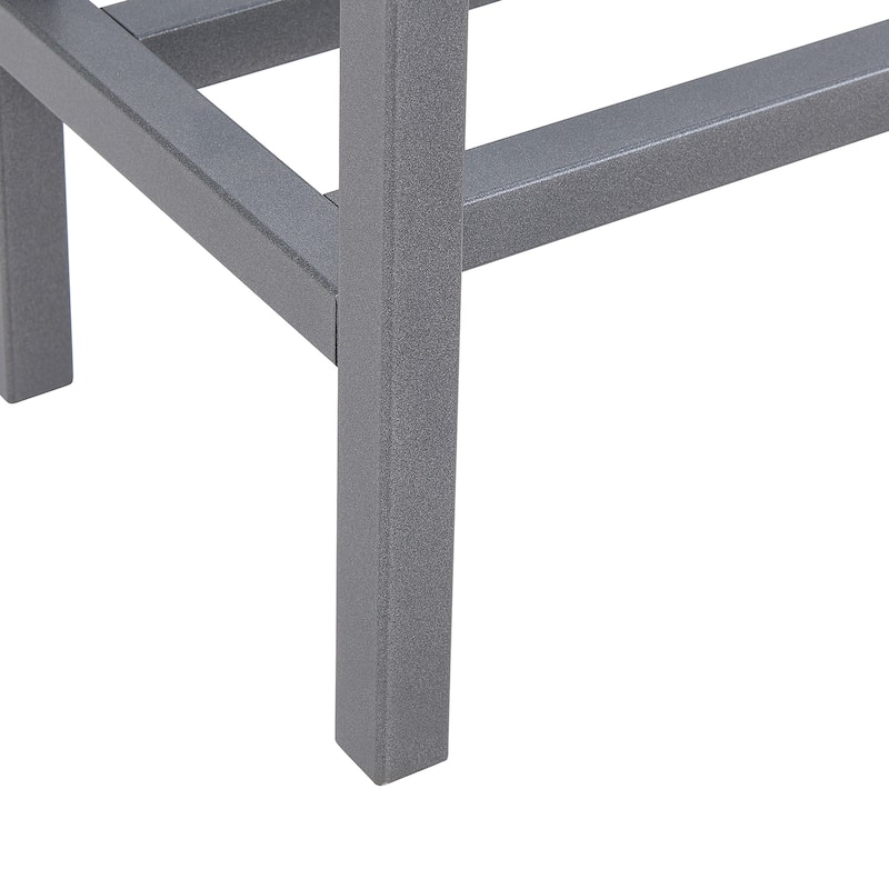 SEI Furniture Veda Grey Mirrored-top Console Table
