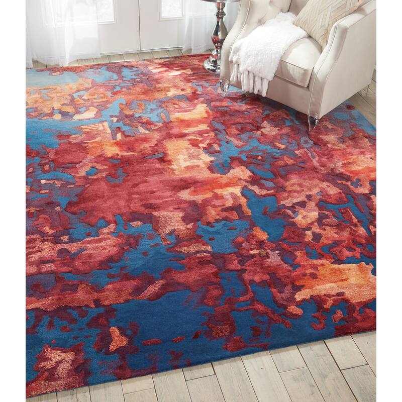 Nourison Hand-tufted Prismatic Modern Abstract Area Rug