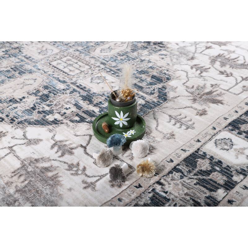 Viana Collection Modern Abstract Area Rug