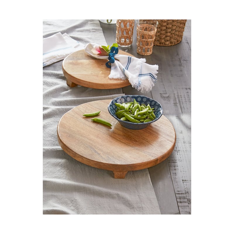 Footed Round Board