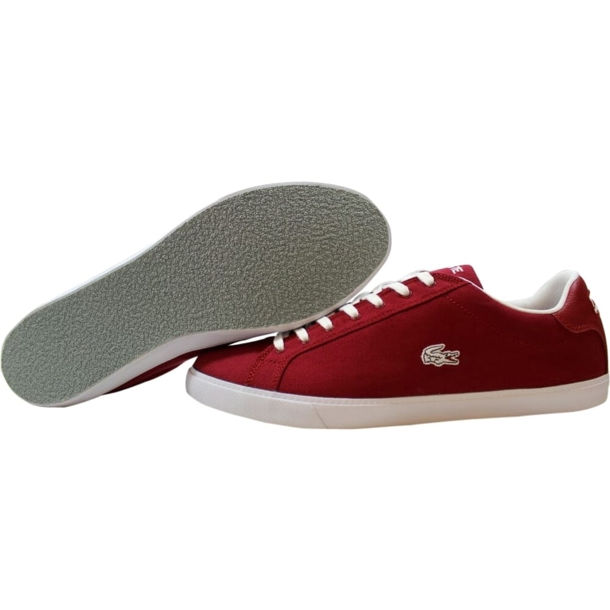 Shop Lacoste Graduate Vulv Fb Cwc Spm Cnv Red White 7 27spm125917k Men S On Sale Overstock 31825153