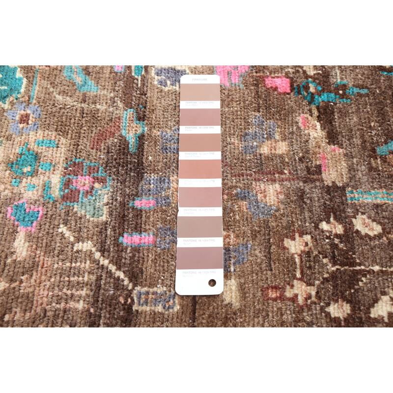 ECARPETGALLERY Hand-knotted Antalya Vintage Brown Wool Rug - 3'8 x 10'5