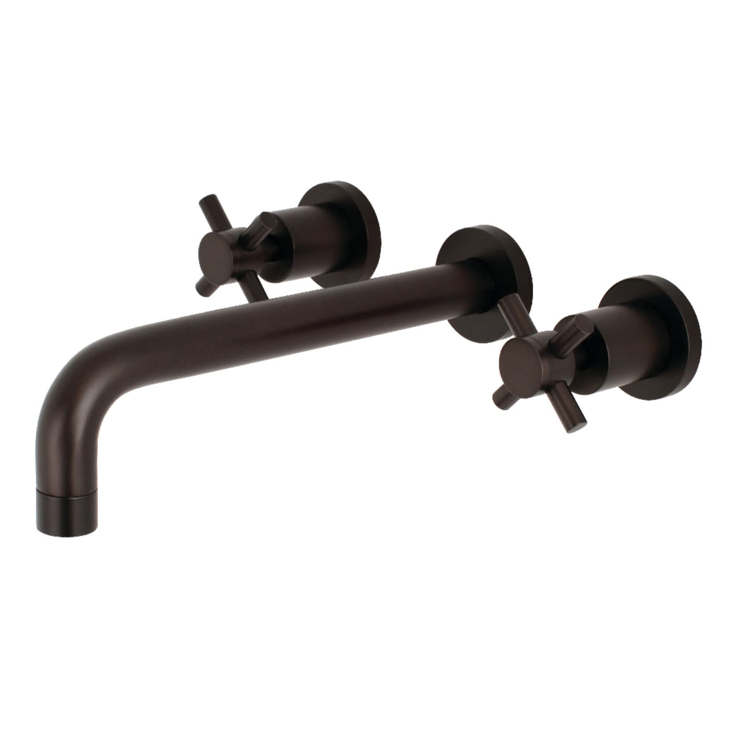 Kingston Brass Concord Wall Mounted Roman Tub Filler with Cross