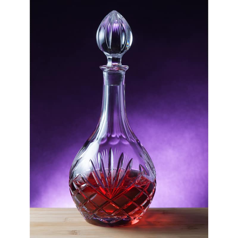 Majestic Gifts Inc. Hand Cut Crystal Large Wine Decanter-33 Oz.