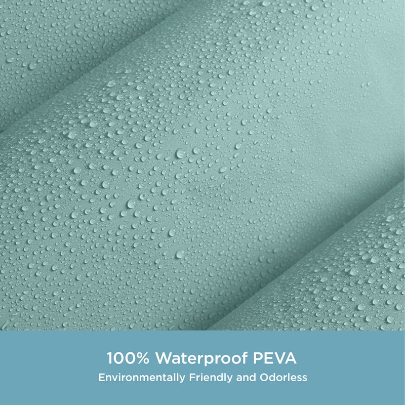 Kenney Medium Weight PEVA Shower Curtain Liner, 70" W x 72" H
