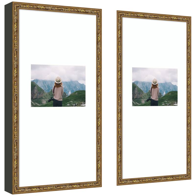 Kate and Laurel Belvedere Bronze Photo Frame Set