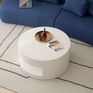 Modern Center Round Coffee Table Table with Storage - Bed Bath & Beyond ...
