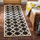 preview thumbnail 10 of 132, SAFAVIEH Courtyard Dorthey Indoor/ Outdoor Waterproof Patio Backyard Rug 2'3" x 10' Runner - Black/Beige