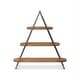 preview thumbnail 2 of 2, 3-Tiered Wooden Display Shelf - 48"L x 12"W x 51"H