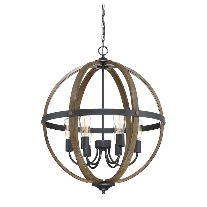 Meridian M70034 6 Light 24" Wide Chandelier