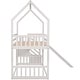 preview thumbnail 4 of 18, Twin over Twin House Bunk Bed with Convertible Slide,Storage Staircase,White