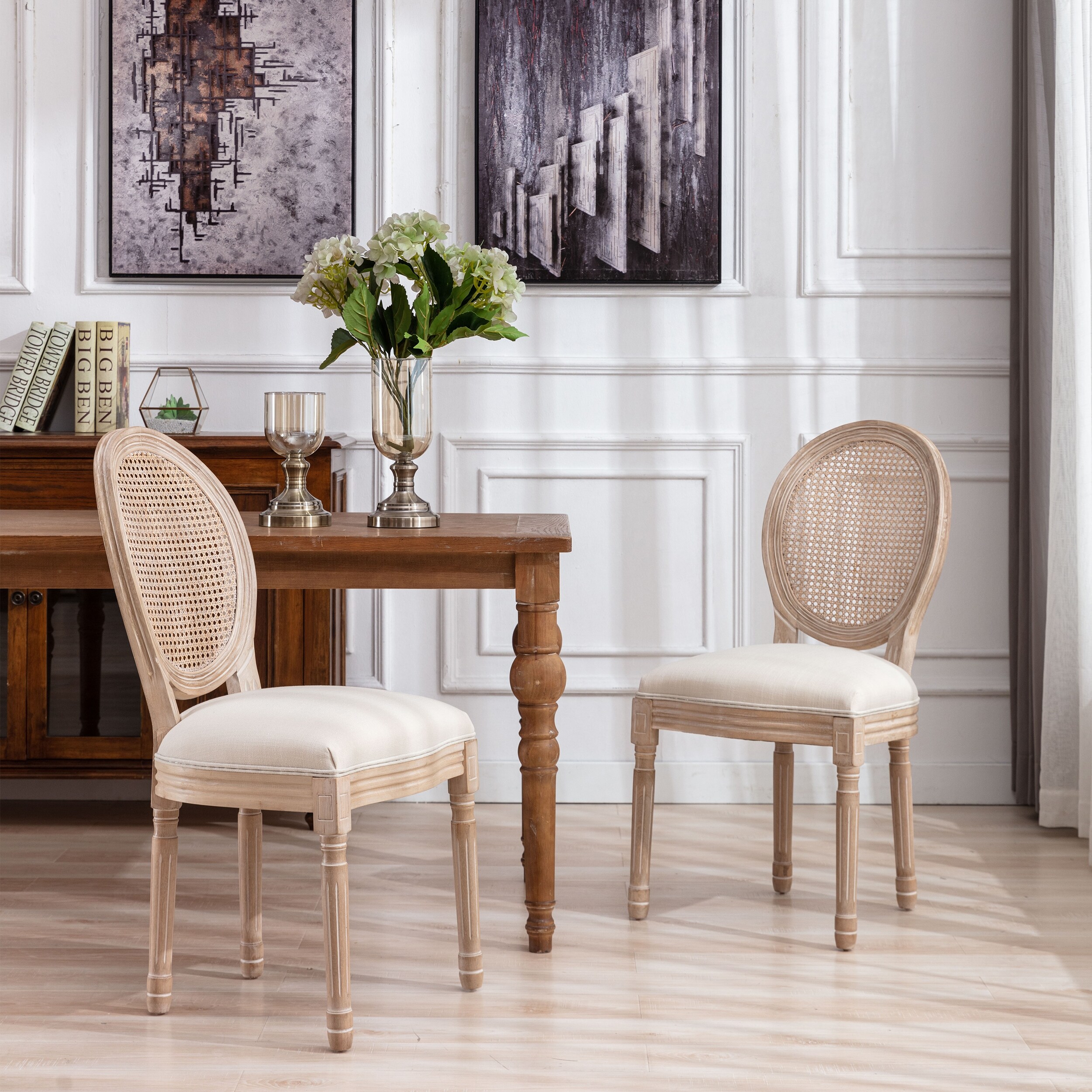 Round back rattan chair sales