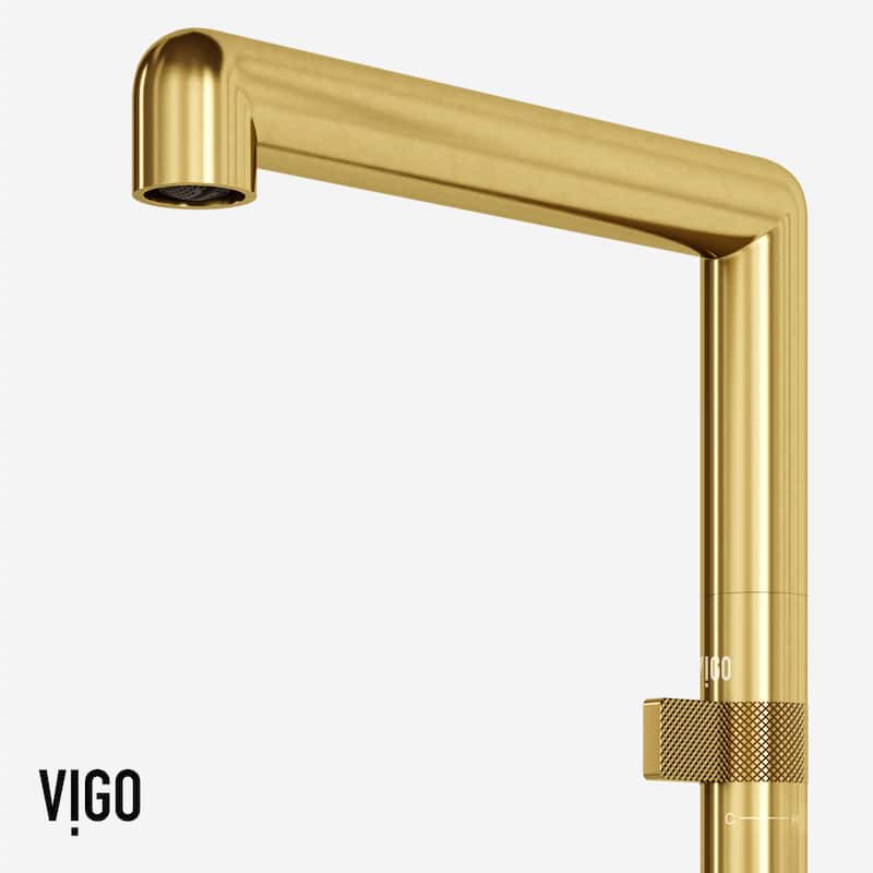 VIGO Jewel 11" H Single Handle Kitchen Bar Faucet