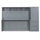 preview thumbnail 8 of 16, Full Size Murphy Wall Bed Frame with Closet and Drawers Space-Saving Design for Kids Boys&Girls