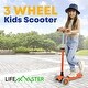 preview thumbnail 7 of 6, Kids Scooter – Children and Toddler 3 Wheel Kick Scooter – LED Wheel Lights Illuminate When Rolling– Adjustable Handlebar –