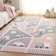 preview thumbnail 5 of 52, SAFAVIEH Carousel Kids Mihaila Neighborhood Rug 8' x 10' - Grey/Pink - Rectangle
