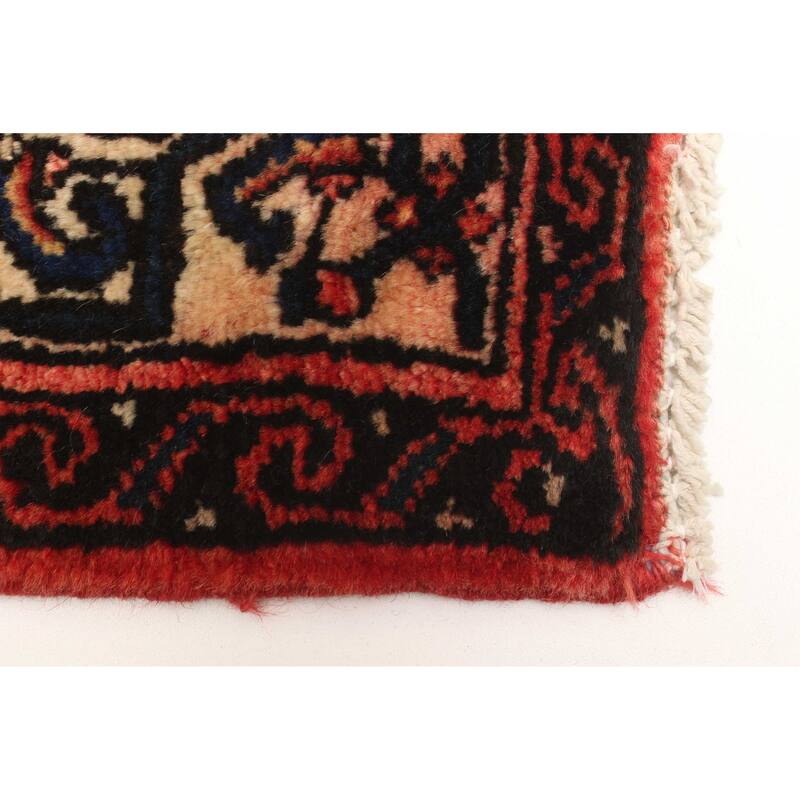 ECARPETGALLERY Hand-knotted Andelz Red Wool Rug - 2'8 x 6'8