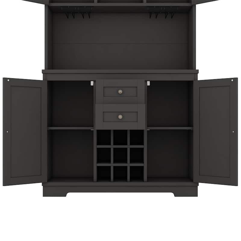 Coffee Bar Cabinet Kitchen Cabinet with Storage,Farmhouse Wine Cabinet