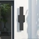 preview thumbnail 36 of 94, Aluminum LED Outdoor Wall Sconce Black Exterior Wall Light (1 / 2Pack)