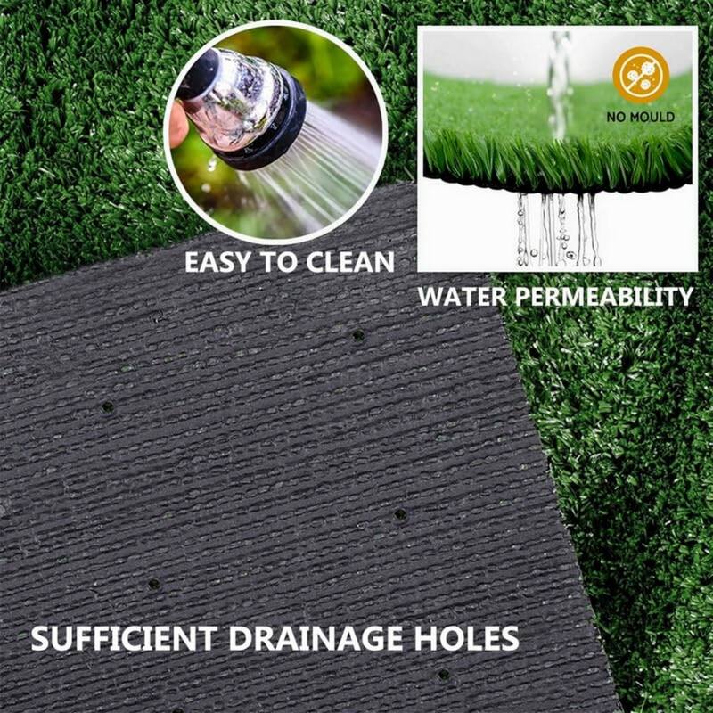 Premium Artificial Turf w/Durable Rubber Backing