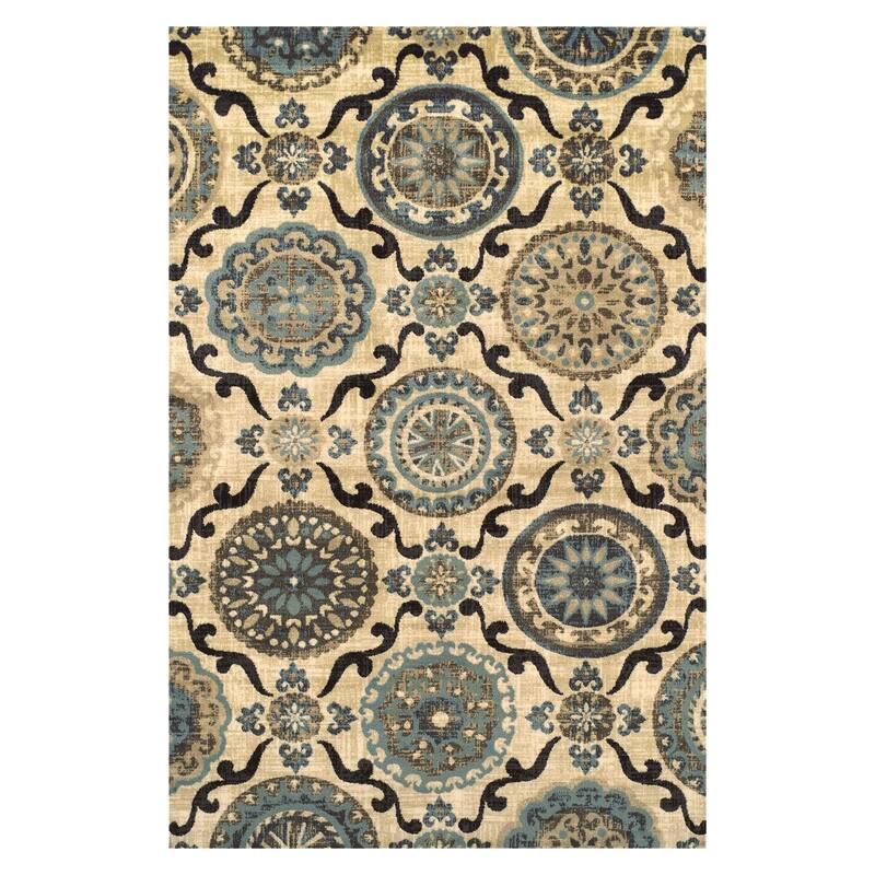 Modern Contemporary Geometric Lattice Runner or Area Rug by Superior