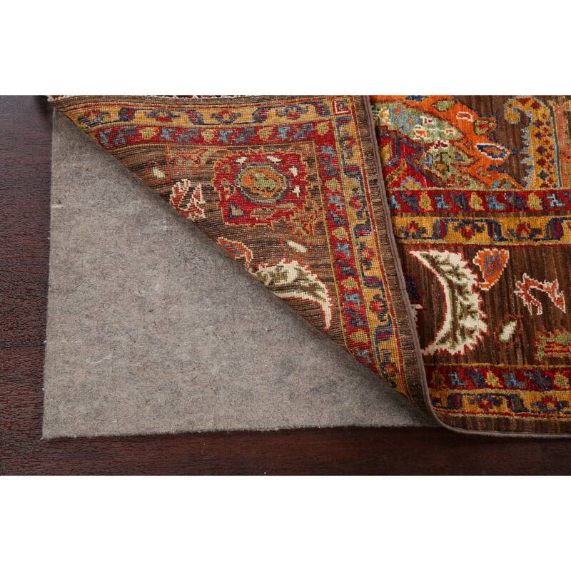 Geometric Vegetable Dye Ziegler Oriental Area Rug Handmade Wool Carpet - 6'0" x 8'9"