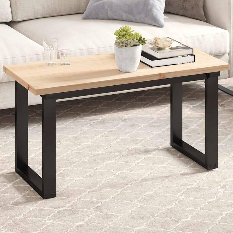 vidaXL Table Top Natural Wood Solid Pine Wood - Brown-35.4" x 15.7" x 1"/ 1