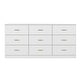 preview thumbnail 10 of 19, Contemporary 9-Drawer Wide Dresser – Wood Bedroom Storage Chest with Spacious Capacity, Sturdy & Child-Safe Design‌