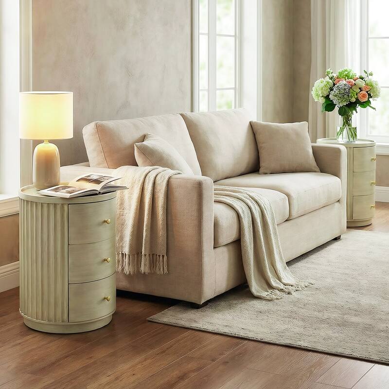 Modern Side Table with Drawer,Nightstand