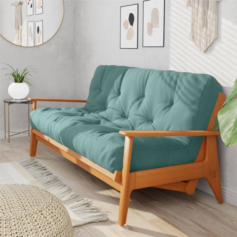 10" Pocket Coil Futon Mattress. Mattress only. Frame not included. - Teal - Full
