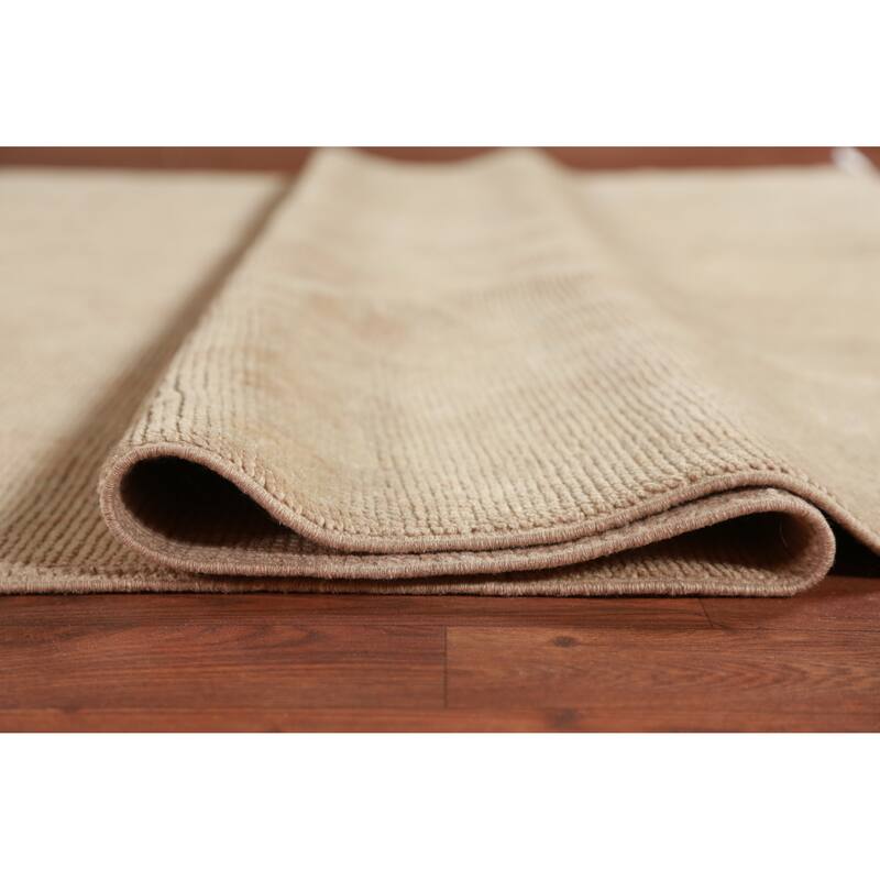 Hand Knotted Oriental 100% Wool Carpet Transitional All-Over Oranges & Rust Oushak Area Rug - 15' 7'' X 6' 8''