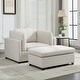 preview thumbnail 21 of 40, Roomfitters 50" Oversized Armchair with Ottoman, Modern Accent Chair, Lumbar Support, Reading Sofa for Bedroom