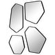 preview thumbnail 5 of 7, Uttermost Linneah Black Mirrors (Set of 4) - 12.125"W x 20.25"H x 1"D