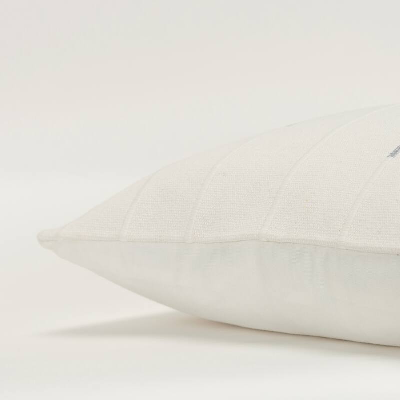 Rizzy Home Transitional Ivory Down Filled Decorative Pillow 20" x 20"